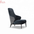 Soft chair with cushion recliner high back armrest dining chair